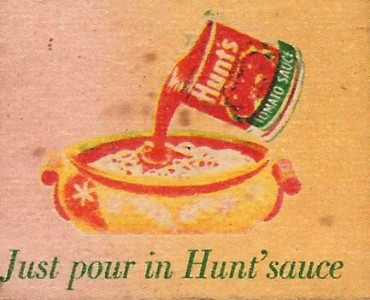 Pochette d'allumettes Hunt's