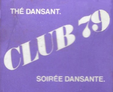 Pochette d'allumettes Club 79