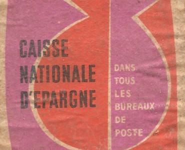 Grosse boite d'allumettes Caisse d'Epargne