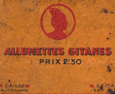 Grosse boite d'allumettes Gitanes (01)