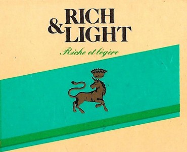 Pochette d'allumettes Rich & Light