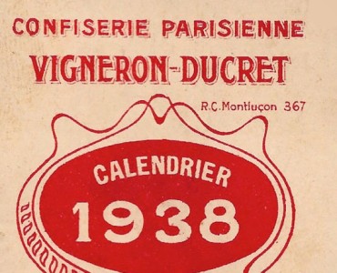Calendrier 1938 Vigneron-Ducret