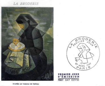 Enveloppe Philatélique La Broderie