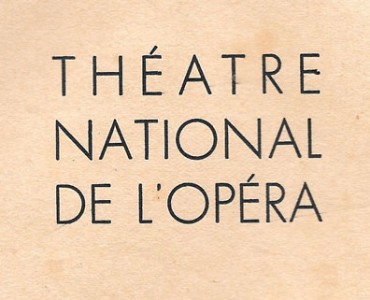 Programme : Théâtre National de l'Opéra