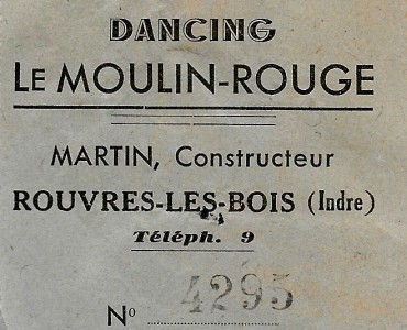 Billet d'entrée Dancing Le Moulin Rouge