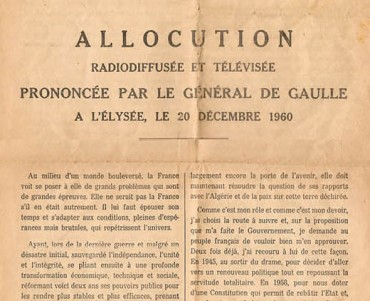 Allocution du Général de Gaulle