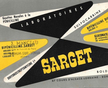 Buvard Laboratoire Sarget