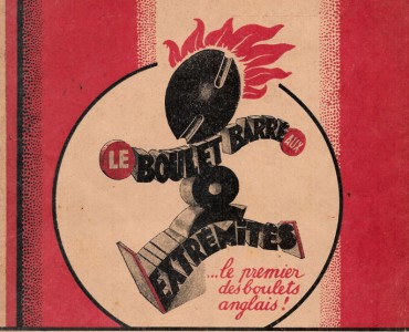 Protège-cahier Boulet barré aux 2 extrémités