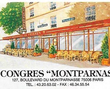 Boite d'allumettes Le Congrès Montparnasse