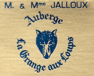 Pochette d'allumettes La Grange aux Loups