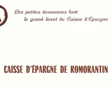 Buvard Caisse d'Epargne de Romorantin
