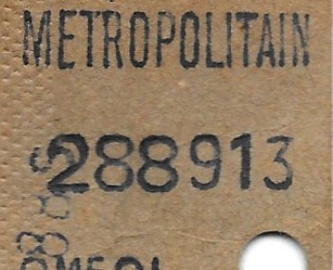 Ticket de Métropolitain (01)