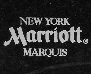 Pochette d'allumettes Marriott Marquis (02)