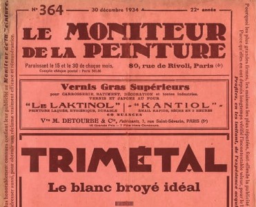 Revue Le Moniteur de la Peinture