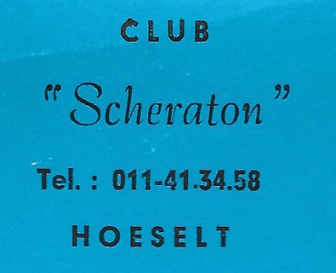 Pochette d'allumettes Club Scheraton