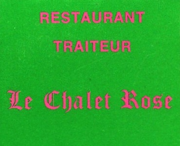 Pochette d'allumettes Le Chalet Rose