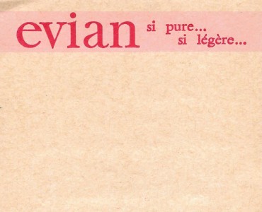 Bloc-notes Evian/Badoit