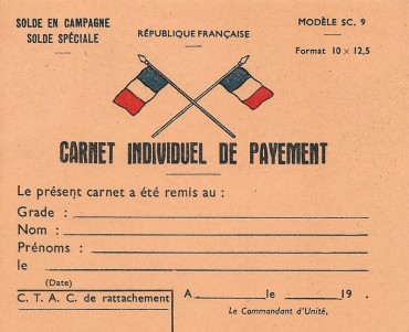 Carnet Individuel de payement