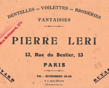 Buvard Pierre Léri