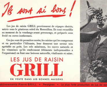 Buvard Jus de raisin Grill