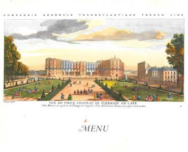 Menus Paquebot Antilles