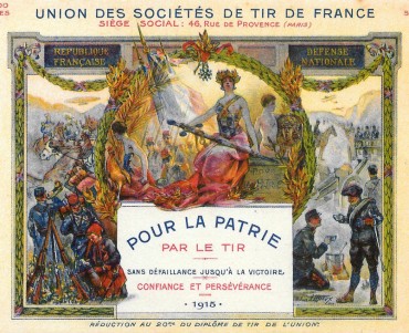 Carte Postale Union des Sociétés de Tir de France