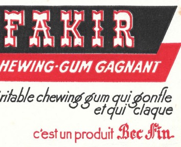 Buvard Chewing Gum Fakir