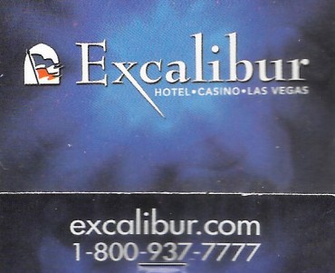 Pochette d'allumettes Excalibur