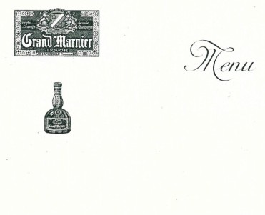 Menu Grand Marnier