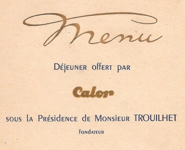 Menu Calor