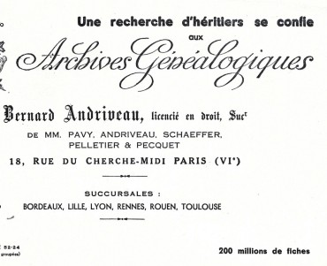 Buvard Archives Généalogiques (02)