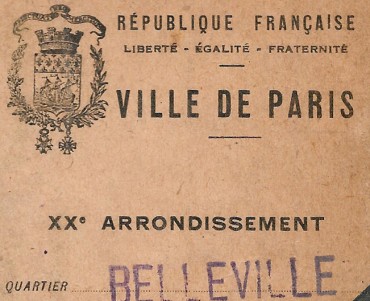 Carte d'électeur 1930