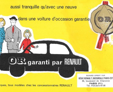 Buvard Garantie OR