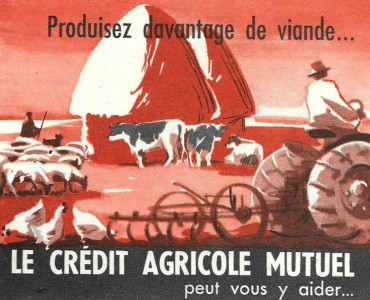 Calendrier 1958 Crédit Agricole Mutuel