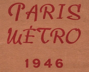 Plan Paris Métro 1946