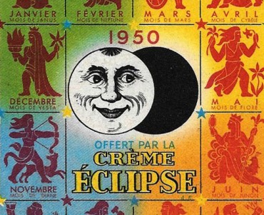 Calendrier 1950 Crème Eclipse