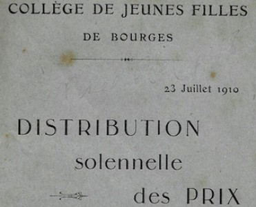 Livret Collège de jeunes filles de Bourges