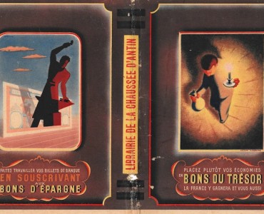 Protège-livre Librairie de la Chaussée d'Antin/Bons du Trésor