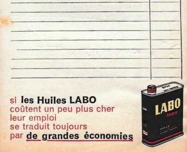 Bloc-notes Huiles Labo